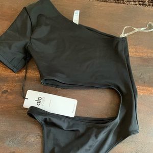 Alo Yoga  black bodysuit